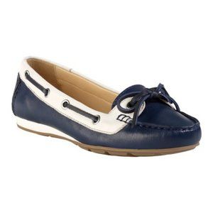 NWB - Cole Haan Tali Boat Shoe II - blue and white